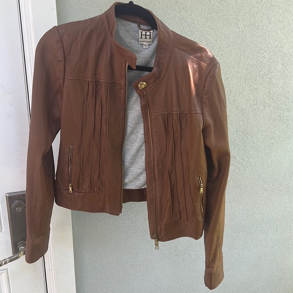 Haute Hippie 100% leather jacket